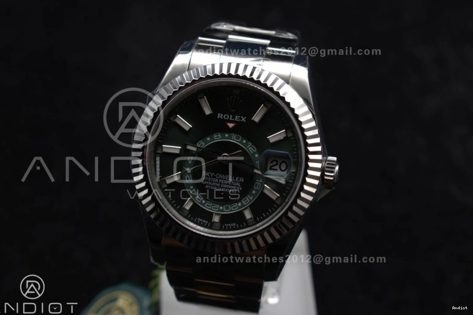 SS Green Sky-Dweller 1:1 ZF Bracelet Dial on SS Best 904L Edition A2824 326934 0216